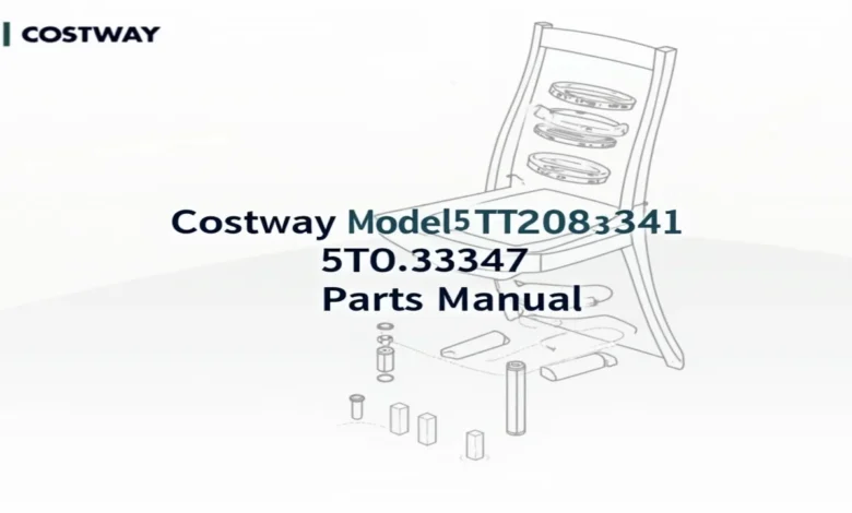 Costway Chair Model 5T0329347 Parts Manual